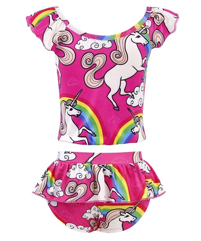 Girls Unicorn Swimsuit Bathing Beach Cover up Swimming Suit 2-8 Years ...