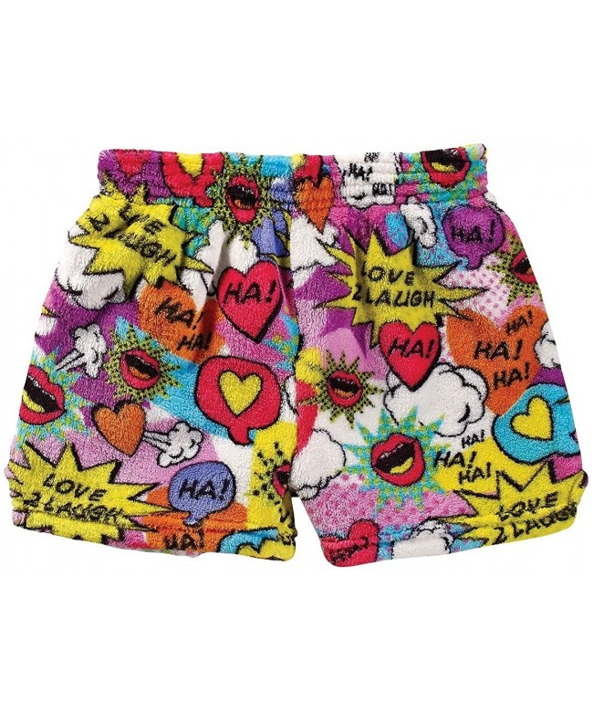 Big Girls Premium Plush Fleece Shorts - Bold and Bright Collection ...