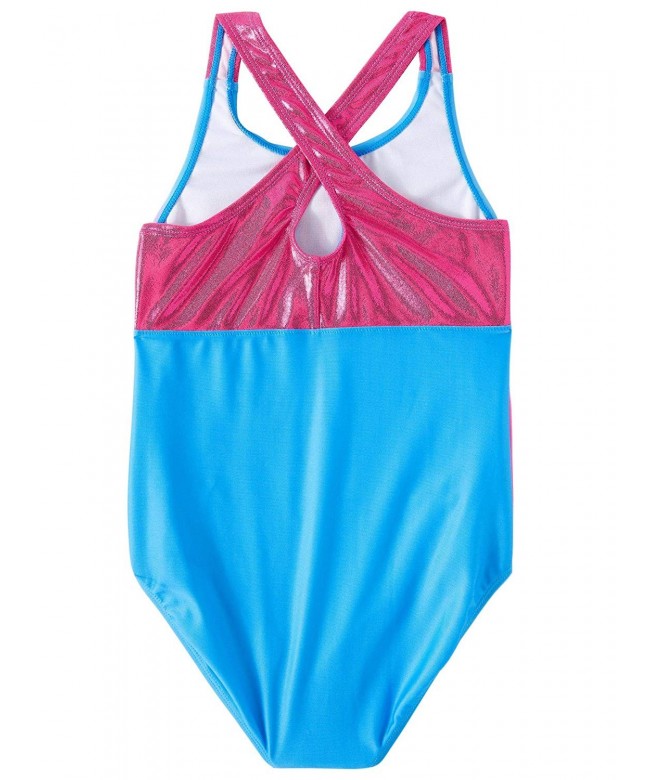 Girls Swimsuit One Piece Bathing Suit UPF 50+ Pink - CQ18OR2DQK0