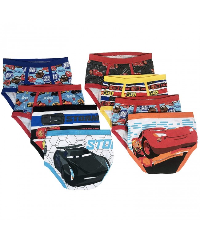 Cars 3 Boys Underwear - 8-Pack Toddler/Little Kid/Big Kid Size Briefs  McQueen - Assorted - CS18LROSTKW