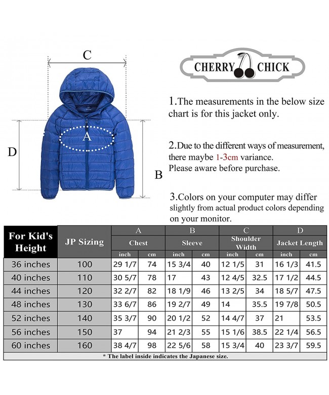 Kid's Ultralight Packable Hoodie Down Parka Jacket - Red-ld - CG1866Y3T27