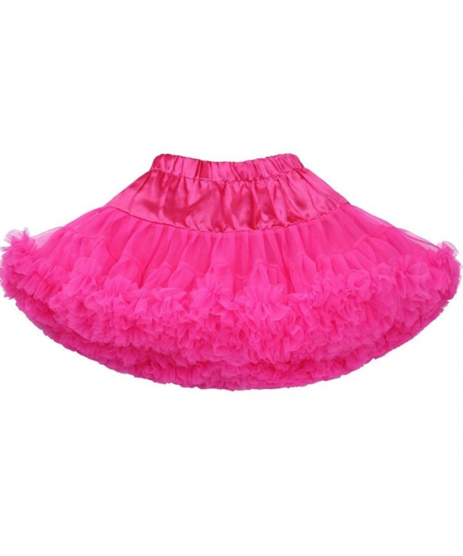 Baby & Little Girls' Solid Color Dance Tutu Pettiskirt - Hot Pink ...