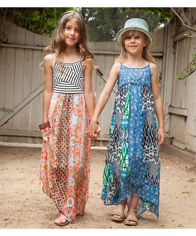 Big Girls Tween Chiffon Maxi Dresses (Many Options) - 7-16 - Navy ...