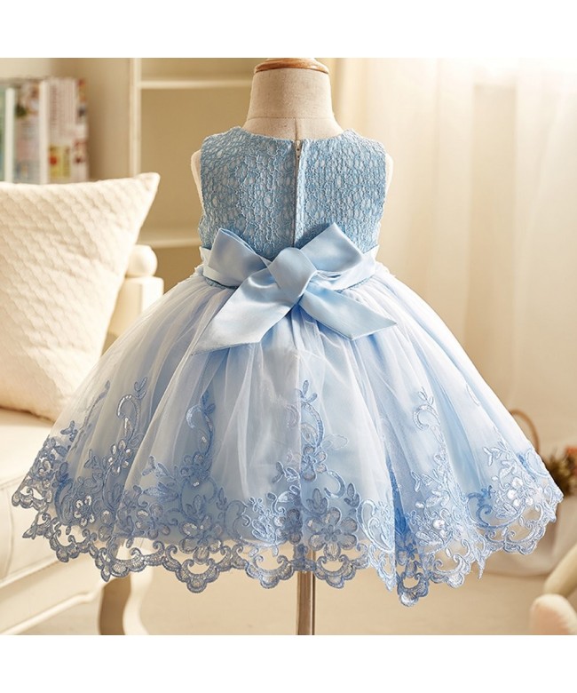 Girls Kids Blue Special Occasion Cinderella Dress Up Birthday Pageant ...