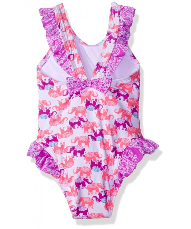 Girls' Barnum & Bailey One Piece Swimsuit - Pink/Purple - CB12NEW4T1R