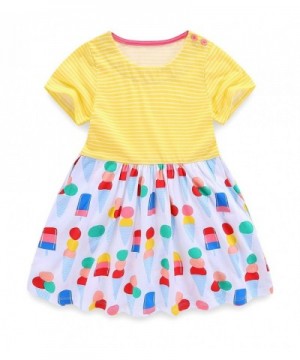 AuroraBaby Twirly Striped Toddler Dresses