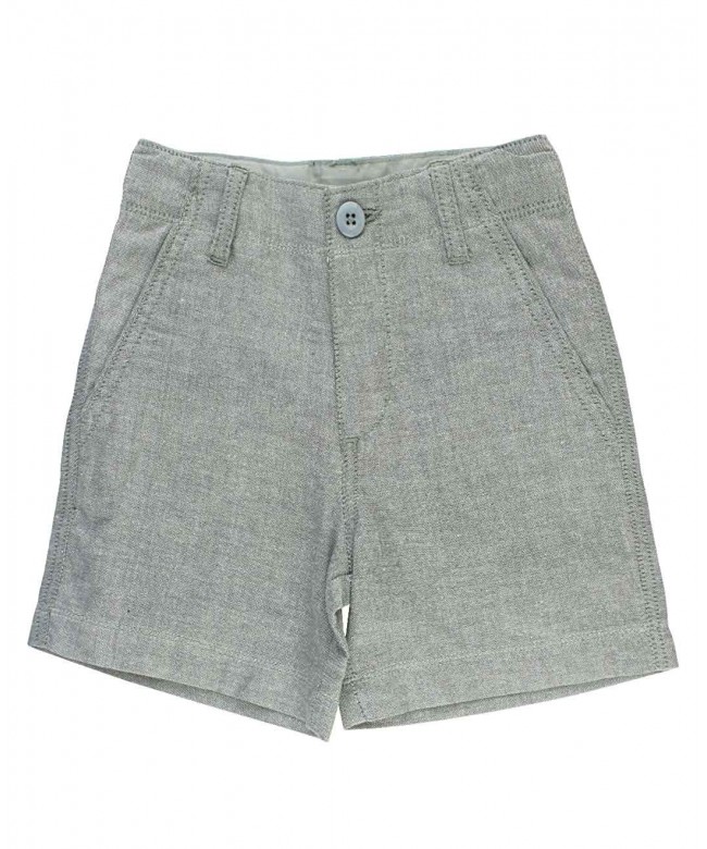 Little Boys Gray Chambray Shorts - Gray Chambray - C6180WRH73W