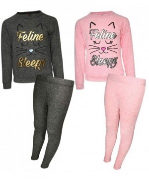 dELiAs Girls 4 Piece Pajama Sweatshirt