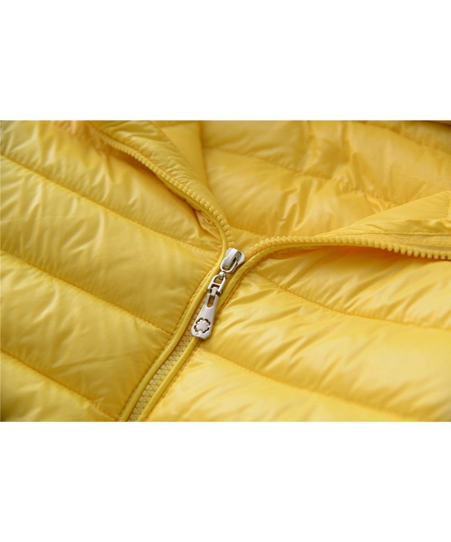 Boys & Girls Ultralight Packable Down Bubble Jacket with Hood - Yellow ...