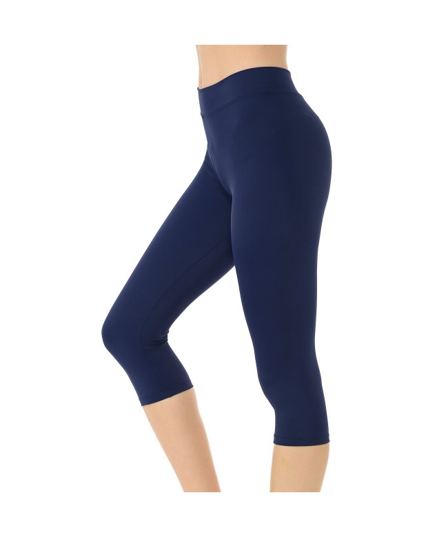 Girls Active Wear Gym Workout Yoga Dance Capri Leggings - Navy ...