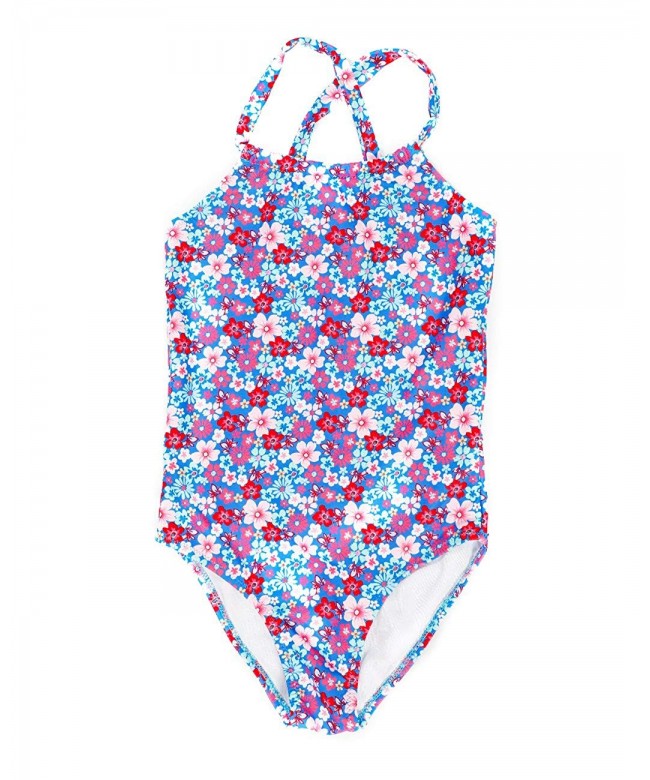 Swimwear for Girls - One Piece Swimsuit Ruffle Back Bathing Suit ...