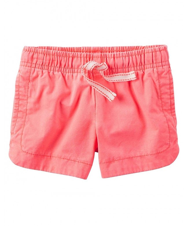 Little Girls' Garment-Dyed Twill Pull-On Shorts - 6-Kids - CT180EYRE82