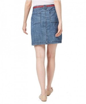 Belted Chambray Skort - Chambray - CH18M380O9R