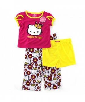 Princess Girls 3 Piece Pajamas Set (Toddler/Little Kid/Big Kid) - Dark ...