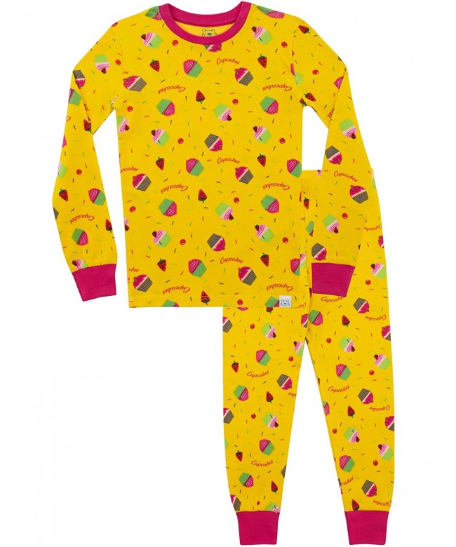 Girls' Pajamas Cute as a Cupcake - Print All Over - C518KO4YIR4