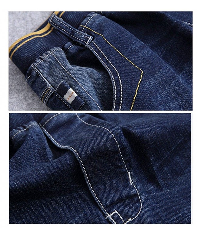 Boys Jeans Distressed Elastic Waist Denim Pants with Rip and Repair ...