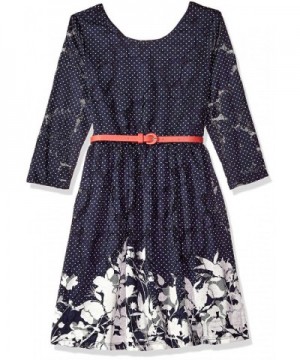 Speechless Girls Floral Border Dress