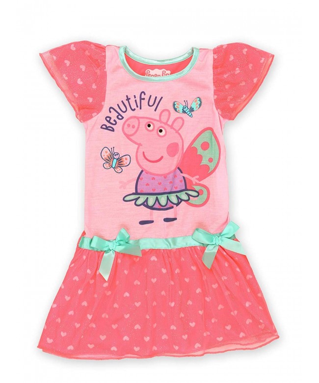 Toddler Girl's Short Sleeve Dress Up Fantasy Gown Nightgown Pajamas ...