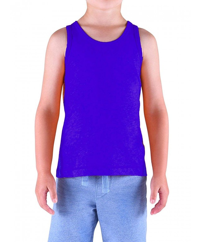 Kids Cotton Tank Top 4 Pk Boys Girls Solid Color Tank Top Children ...