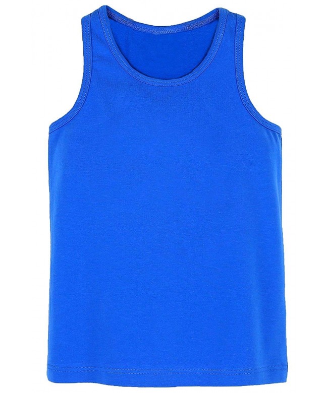 Kids Cotton Tank Top 4 Pk Boys Girls Solid Color Tank Top Children ...