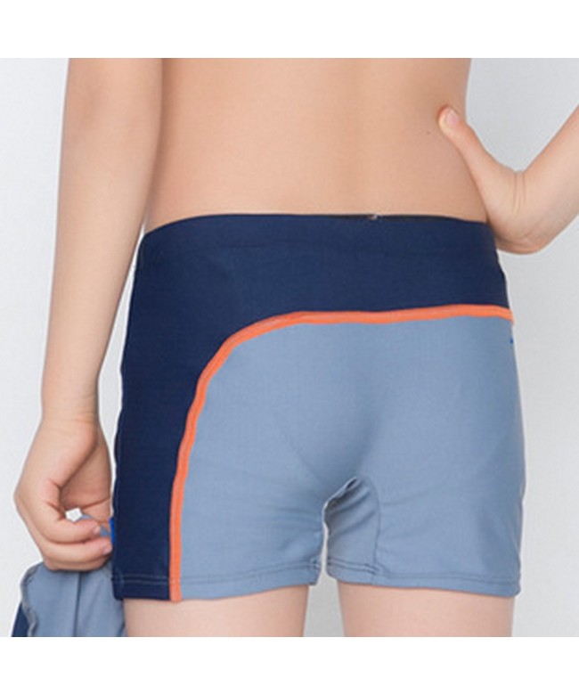 Boys Splice Swim Shorts Polyester Swim Trunks with Swimming Cap Size 12 ...