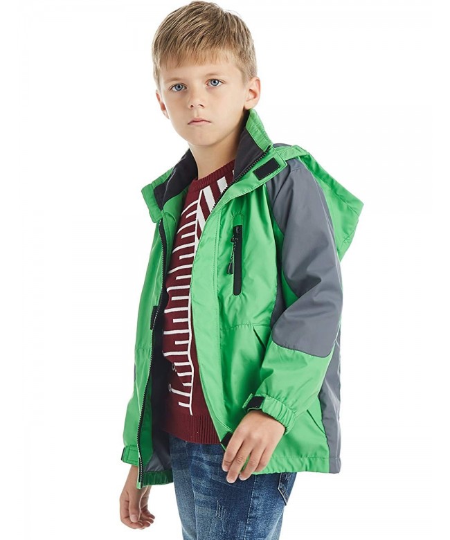 Boys' Hooded Lightweight Windproof Rain Jacket Coat Kids Age 516 Years