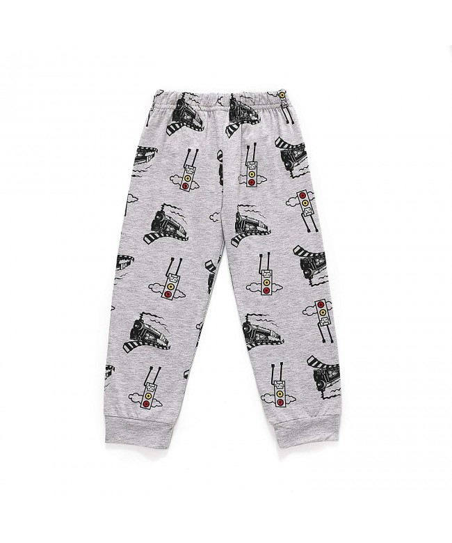 Boys Pajamas Train 100% Cotton Toddler Pjs 2 Piece Kids Sleepwear ...