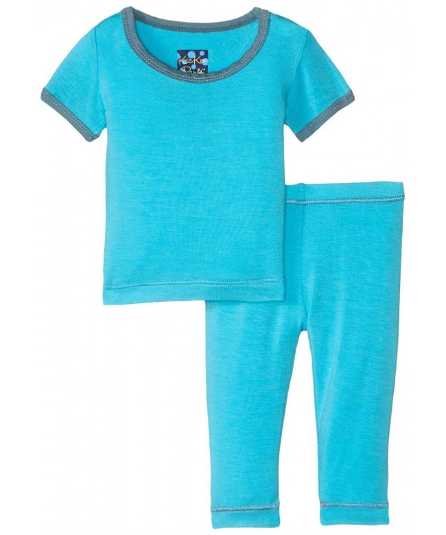 Boys' Solid Short Sleeve Pajama Set Prd-kppj107-ciskyy - Confetti With ...