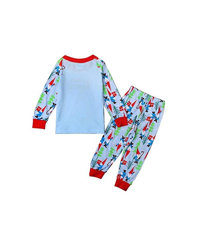 Santa Claus Christmas Pajamas Long Sleeve 100% Cotton Sleepwear Clothes ...