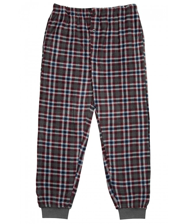Boy's Super Soft - Plaid Minky Fleece Pajama Pants (8-18) - Grey ...