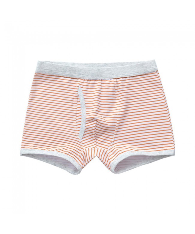Boys Cotton Underwear Striped Boxer Briefs(Pack of 4) - CI1866D697Q