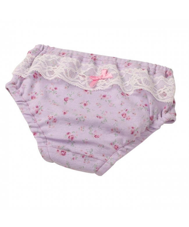 Baby Girls Underwear Flower Printed Soft Cotton Briefs 2 Pack 1t Purple ...